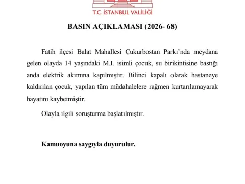 İstanbul'dan acı haber geldi! 14 yaşındaki çocuk elektrik akımına kapılarak hayatını kaybetti - fotoğraf 1