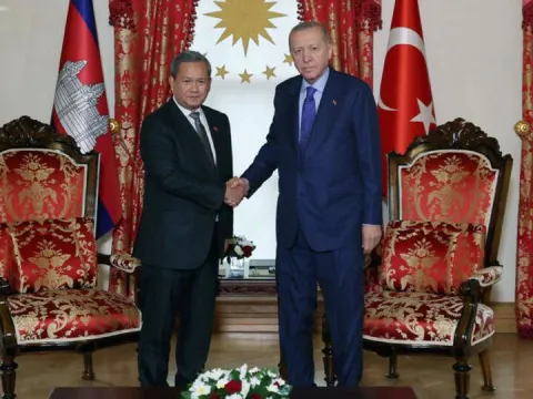 Cumhurbaşkanı Erdoğan, Kamboçya Başbakanı ile görüştü - fotoğraf 1