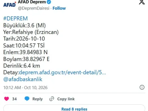 Erzincan'da deprem oldu! - fotoğraf 1