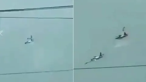 2 savaş uçağı havada çarpıştı: Pilotlardan acı haber geldi