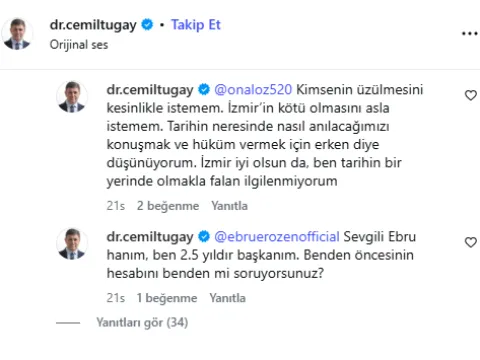 İzmir ayağa kalktı! Cemil Tugay işi gücü bıraktı sosyal medyada cevap yetiştiriyor - fotoğraf 4