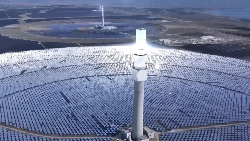 3 kuleli dev güneş paneli santrali açıldı: Bölgede enerji dengeleri değişecek