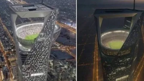 350 metrelik dev stadyum projesi ellerinde kaldı