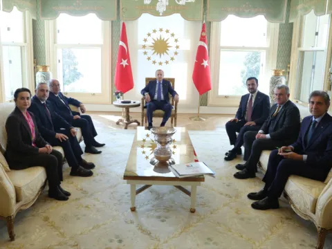 Cumhurbaşkanı Erdoğan'ın kabulleri - fotoğraf 1