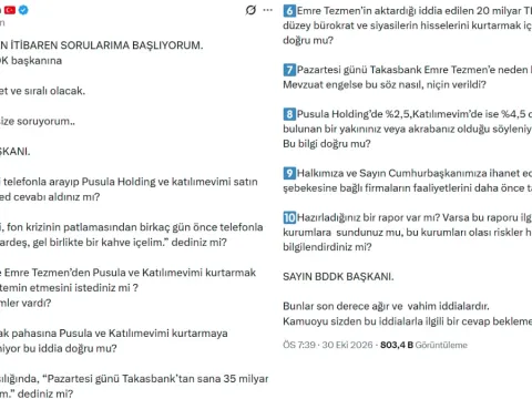 AKP'li Savcı Sayan'dan BDDK Başkanı Kavcıoğlu'na fon soruşturması soruları! - fotoğraf 1