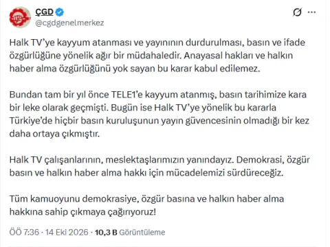Halk TV'ye kayyım atanmasına meslek örgütlerinden sert tepki - fotoğraf 3