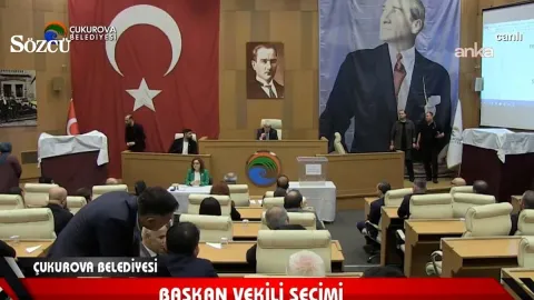 Adana Çukurova Belediye Meclisi'nde Başkan Vekili seçimi | CANLI
