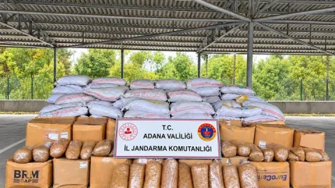 Adana'da 8 ton kaçak tütün ele geçirildi