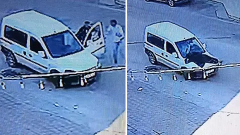 Adana'da bir garip olay: Önünü kestiği aracı böyle çaldı