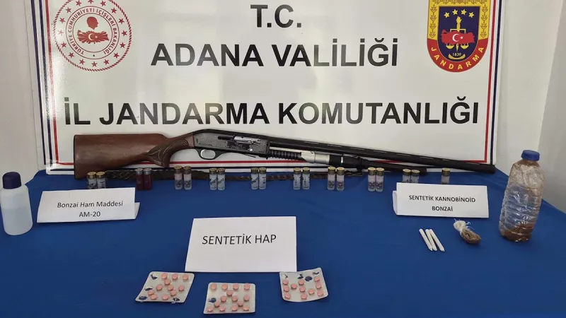 Adana'da uyuşturucu ve silah operasyonu: 16 gözaltı