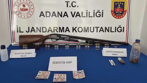 Adana'da uyuşturucu ve silah operasyonu: 16 gözaltı