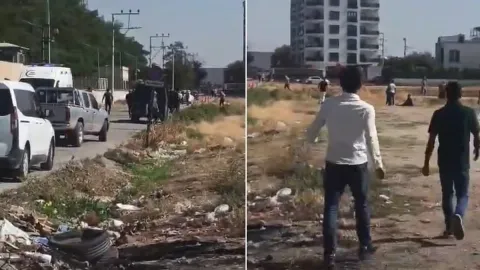 Adliye önü karıştı! Silah ve sopalar konuştu