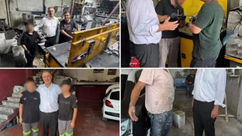 AKP’li vekil çocuk işçilerle poz verdi! ‘Sanayi esnafımızın çayını içtik’ dedi