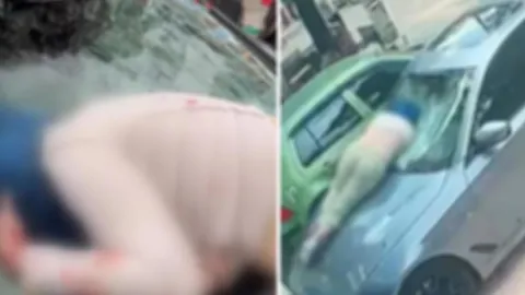 Ankara Çankaya'da otelin 6. katından düşen kadın aracın üstüne çakılıp ağır yaralandı