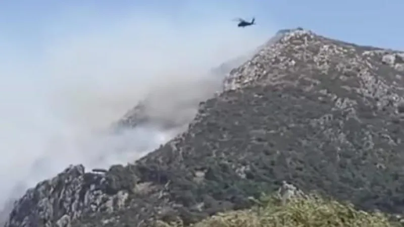 Antakya'da bu kez yangının yeri Habib-i Neccar Dağı