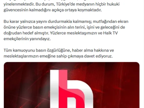 Halk TV'ye kayyım atanmasına meslek örgütlerinden sert tepki - fotoğraf 2