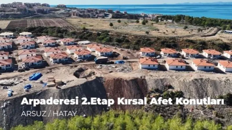 Arsuz’da Köy Evleri İnşatlarında Hızlı İlerleme