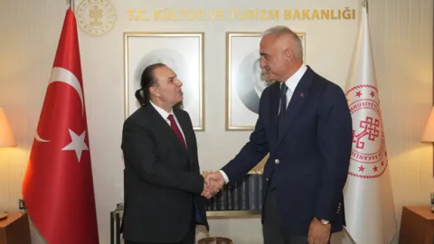 Bakan Ersoy, Devlet Opera ve Balesi Genel Müdürü Atilla'yı kabul etti