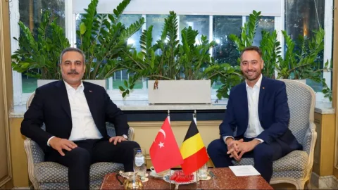Bakan Fidan, Belçikalı mevkidaşı Prevot ile görüştü