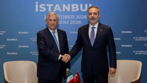 Bakan Fidan, İtalya Dışişleri Bakanı Antonio Tajani ile bir araya geldi