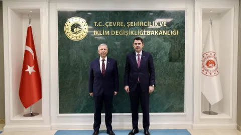 Bakan Kurum ile Mansur Yavaş görüştü