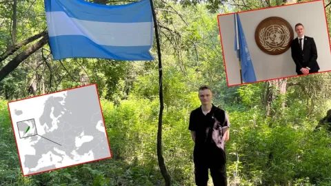 Balkanlar'da sahipsiz arsada ülke kurdu: 21 yaşındaki cumhurbaşkanı BM'den ödül aldı