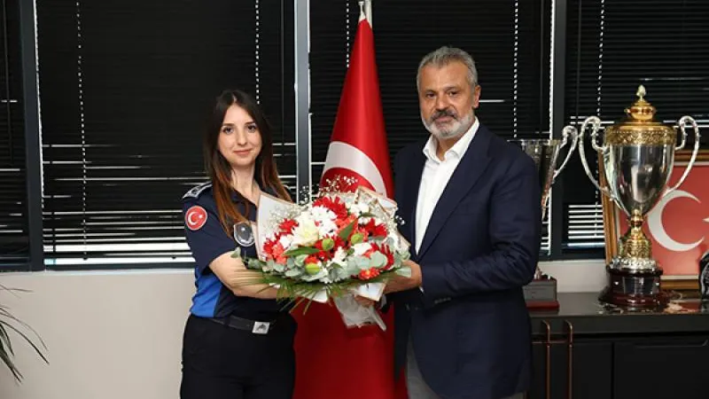 BAŞKAN ÖNTÜRK, HBB ZABITASINI AĞIRLADI