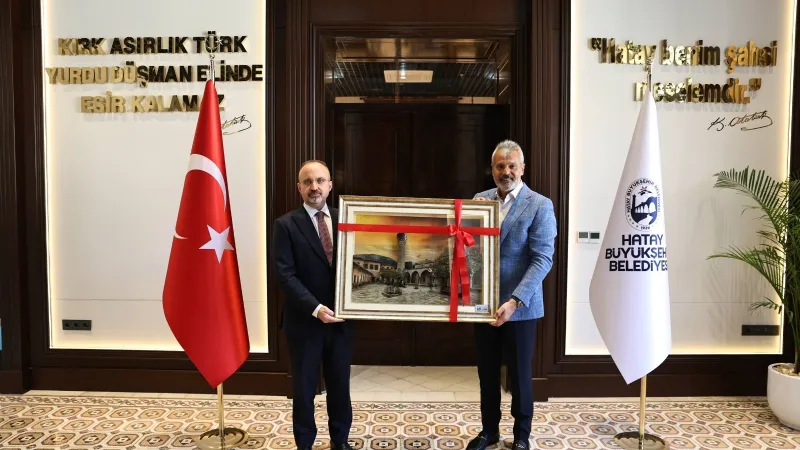 BAŞKAN ÖNTÜRK, İÇİŞLERİ BAKAN YARDIMCISI TURAN’I AĞIRLADI