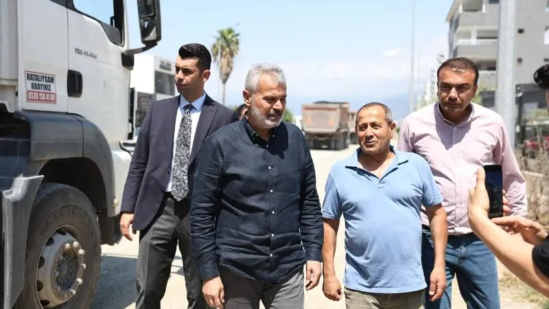 BAŞKAN ÖNTÜRK’TEN YOL ÇALIŞMASINDA İNCELEME