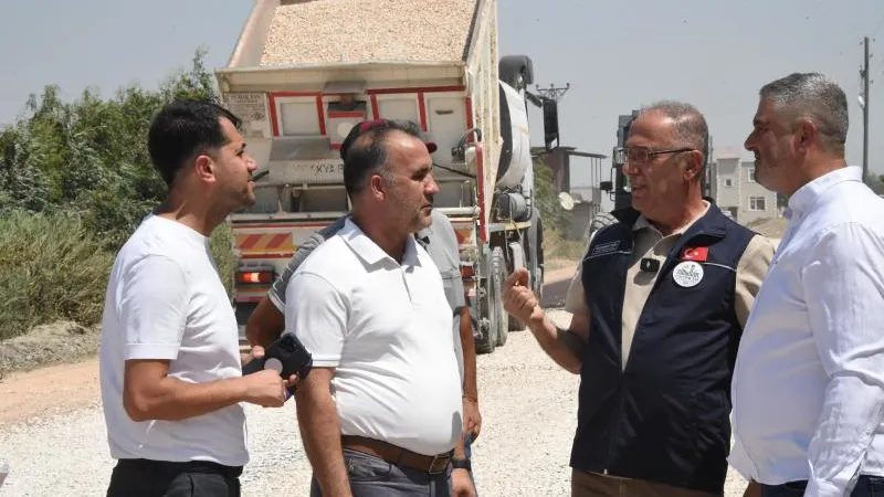 BAŞKAN YAPAR, SAHADAKİ ÇALIŞMALARI İNCELEDİ