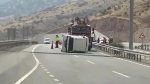 Batman'da mucize kurtuluş: Takla atan otomobilden burnu bile kanamadan çıktı