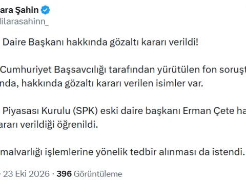 Eski SPK Daire Başkanı Erman Çete için gözaltı kararı - fotoğraf 1