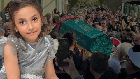 Bıçaklı saldırıda hayatını kaybetmişti: 10 yaşındaki Eslem'e son görev...