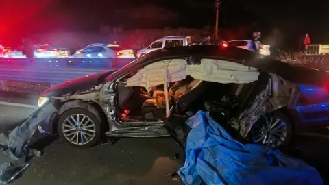 Bingöl'de bariyere çarpan otomobildeki 2 kişi öldü