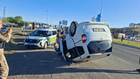 Bingöl’de trafik kazası: 5 kişi yaralandı