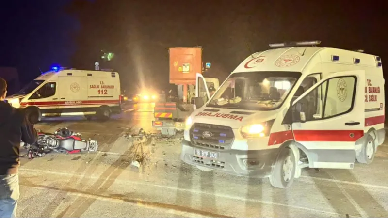 Bursa'da motosikletle kamyonet çarpıştı: 1 ölü