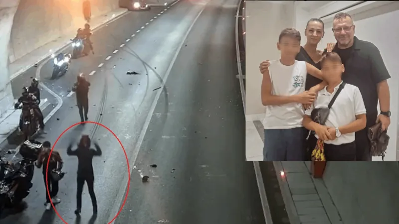 Bursa'da tüneldeki feci kazanın görüntüleri ortaya çıktı: Eşinin gözleri önünde can verdi!
