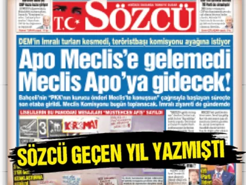 Öcalan Meclis’e getirilemedi komisyon İmralı’ya gidiyor - fotoğraf 1