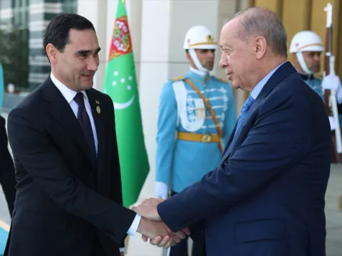 Cumhurbaşkanı Erdoğan, Serdar Berdimuhammedov ile bir araya geldi - fotoğraf 3