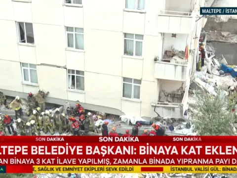 Son dakika: Yıkılan binada korkunç gerçek: Kaçak 3 kat eklenmiş - fotoğraf 1