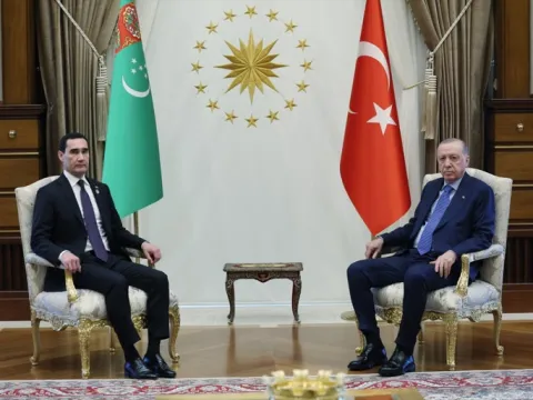 Cumhurbaşkanı Erdoğan, Serdar Berdimuhammedov ile bir araya geldi - fotoğraf 4