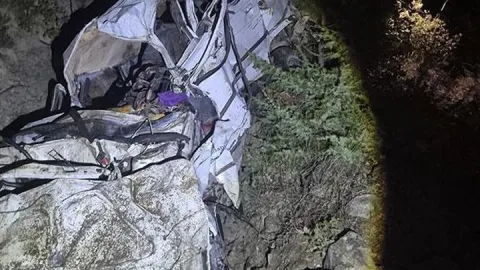 Çankırı'da feci kaza! Uçuruma yuvarlandı: 4 can kaybı