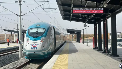 ÇerkezköyKapıkule Hızlı Tren Hattı bugün açılıyor