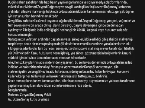 Şarkıcı Nev'in mirası ne olacak? Görüşmediği öne sürülen ağabeyinden açıklama - fotoğraf 1