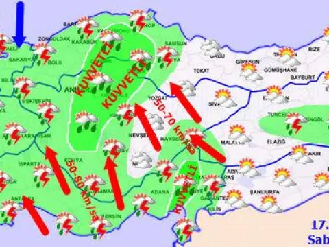 İşte "sarı" ve "turuncu" alarm verilen 44 kentimiz - fotoğraf 3