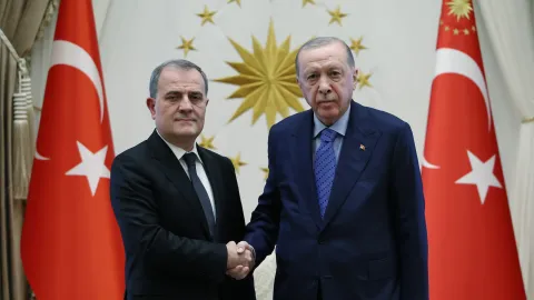Cumhurbaşkanı Erdoğan, Azerbaycan Dışişleri Bakanı Bayramov'u kabul etti