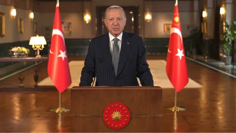 Cumhurbaşkanı Erdoğan’dan Cumhuriyet Bayramı mesajı