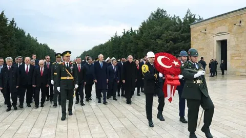 Cumhuriyet'in 103. yılı: Devlet erkanı Anıtkabir'i ziyaret etti