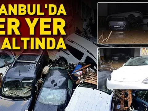 Su dolu otoparktan botla çıktılar: Arabayı bırakıp birer tane kayık almak lazım - fotoğraf 1