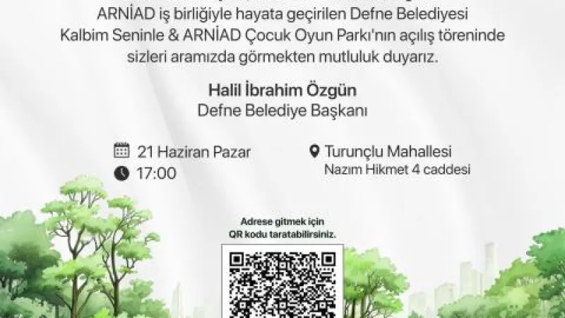 Defne Çocuk Oyun Parkı Açılışa Hazır